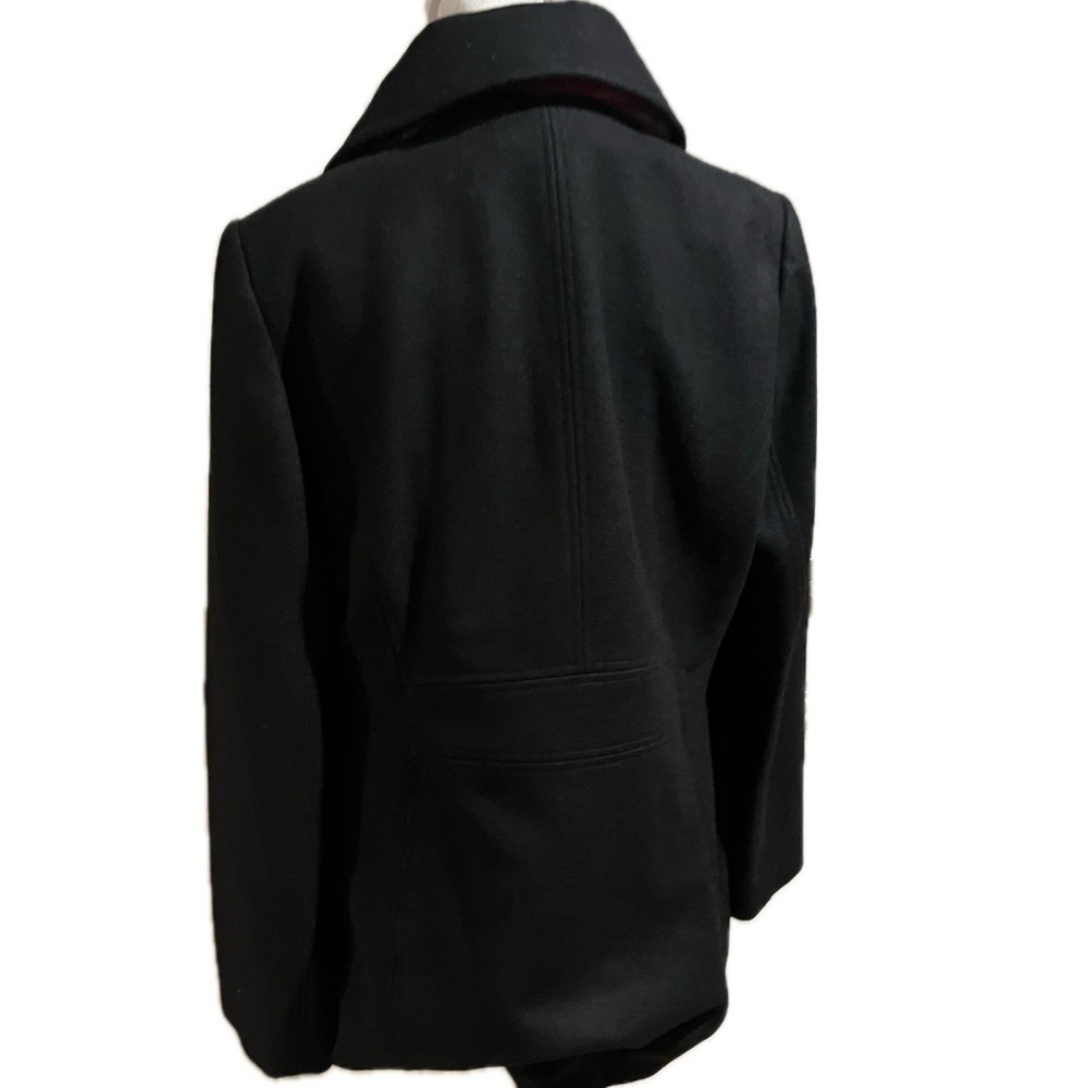 NWT London Fog Prescott Double-Breasted Wool Coat w/ Scarf | Size Medium - Picture 7 of 8
